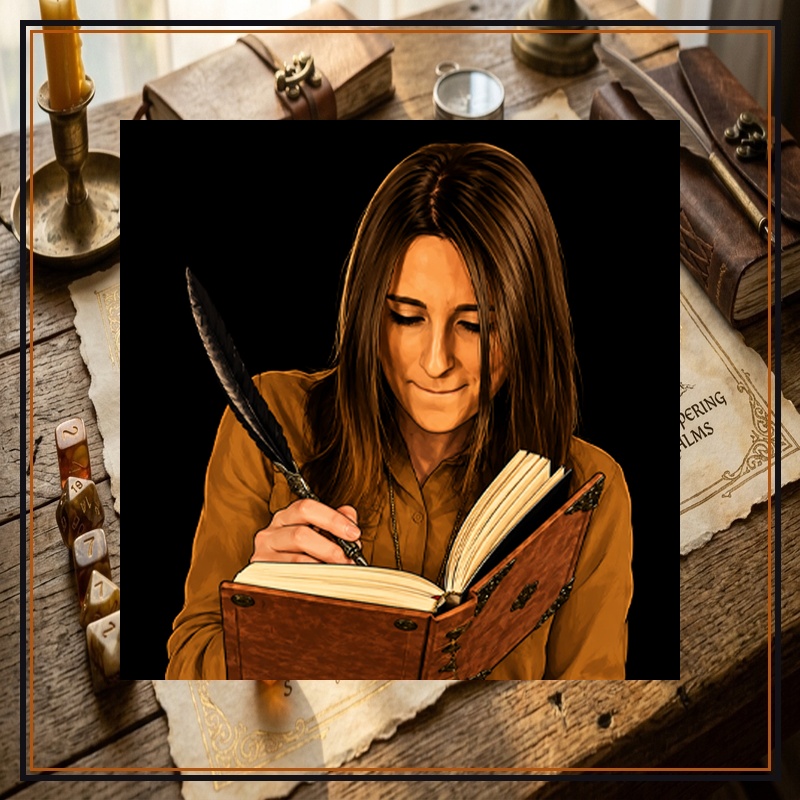 Giada di Ruolo Composed Episode Cover with Parchment Background & Title